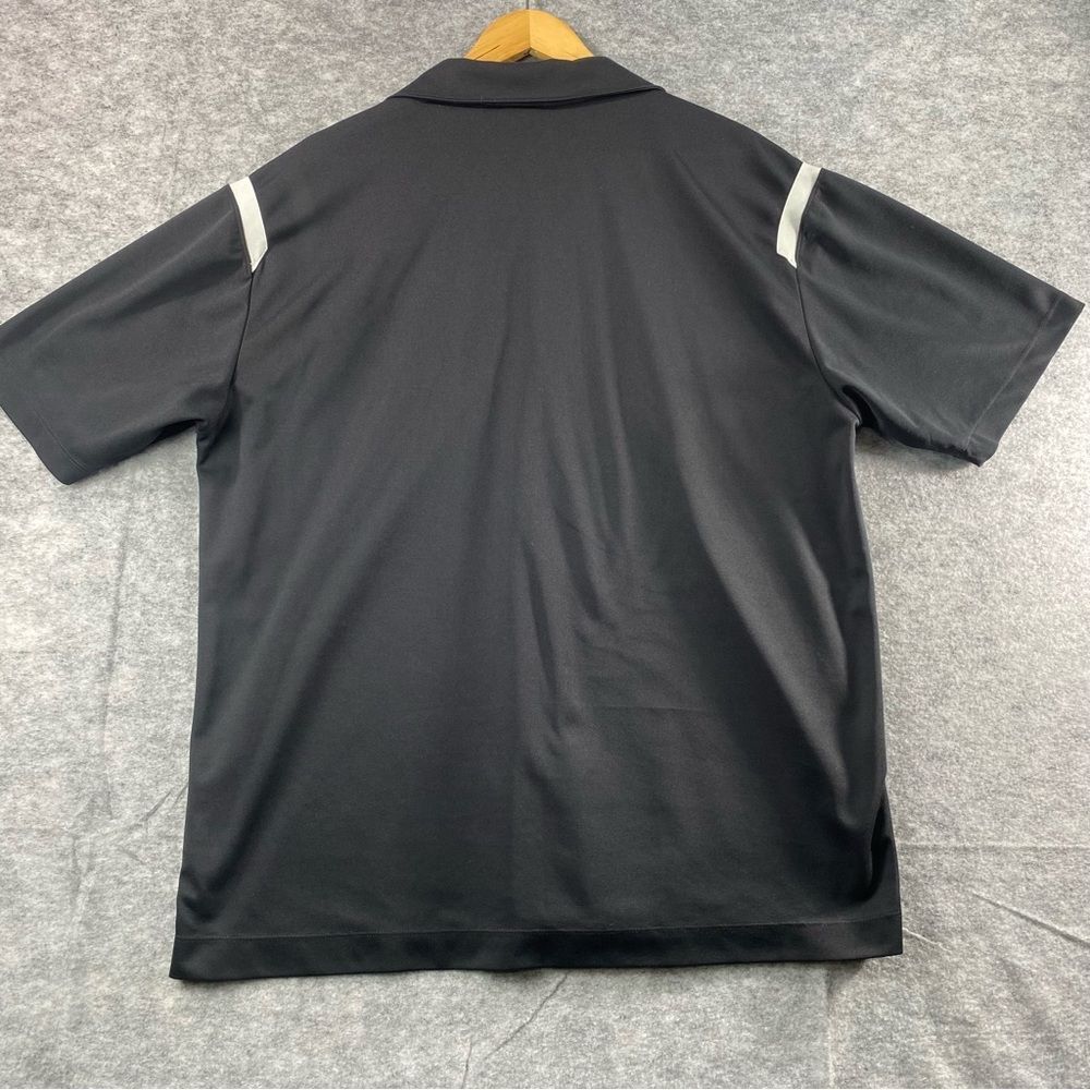 Nike Golf Mens Black/White Logo SS Performance Polo Size LG - Picture 2 of 8
